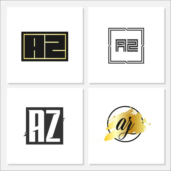 Eerste Brief Logo Set — Stockvector