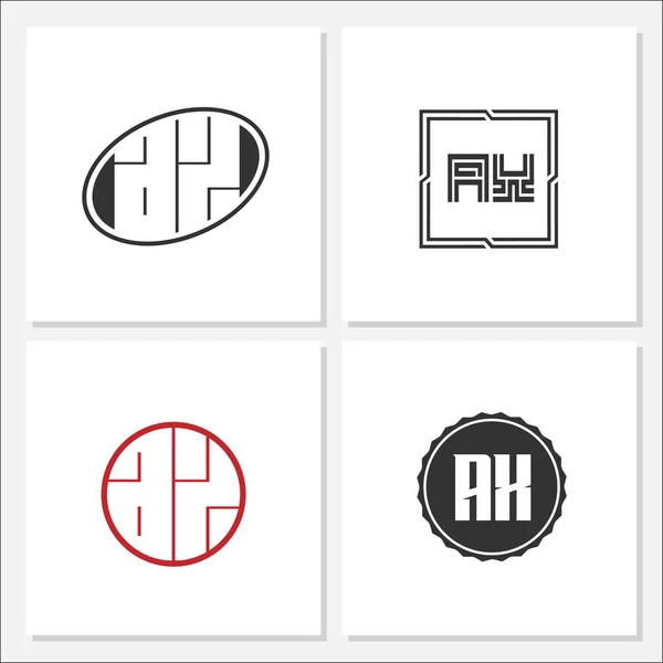 Eerste Brief Logo Set — Stockvector