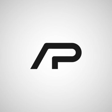İlk Harf AP Logo Şablonu Tasarımı