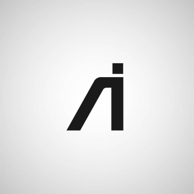 Initial Letter AI Logo Template Design clipart