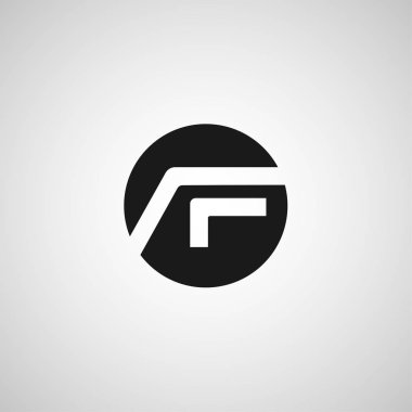İlk Harf AF Logo Şablonu Tasarımı