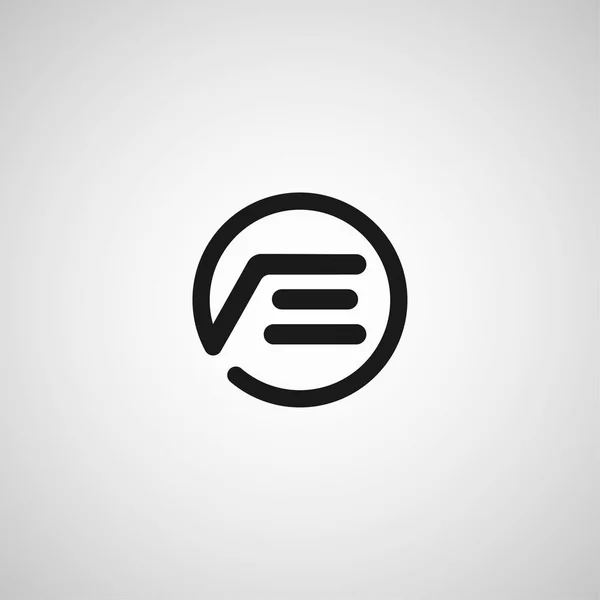 Eerste Letter Logo Sjabloonontwerp — Stockvector