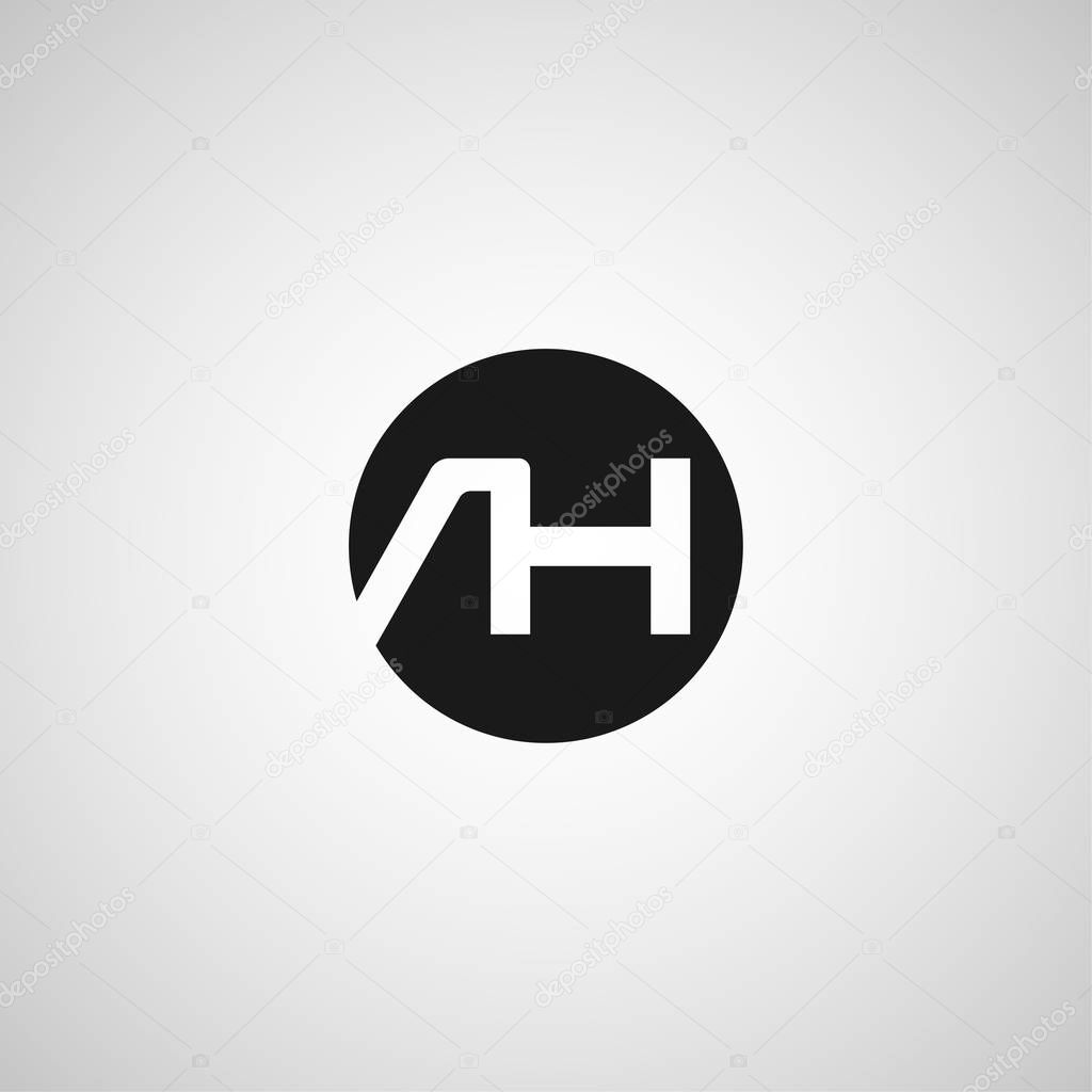 Initial Letter AH Logo Template Design