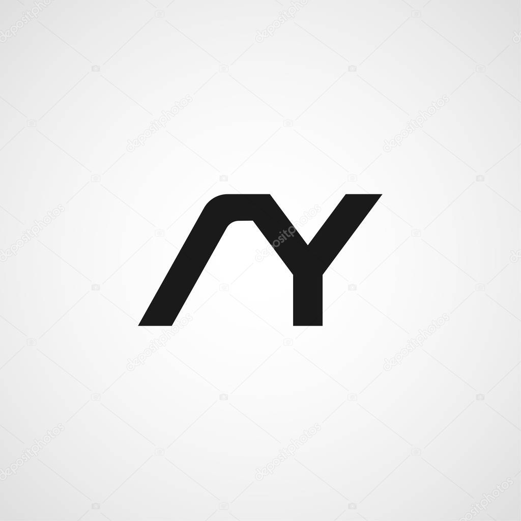 Initial Letter AY Logo Template Design