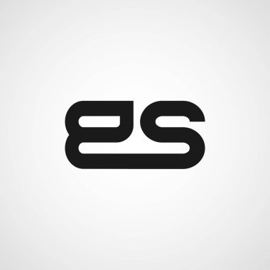Başlangıç Harfi BS Logo Şablonu Tasarımı