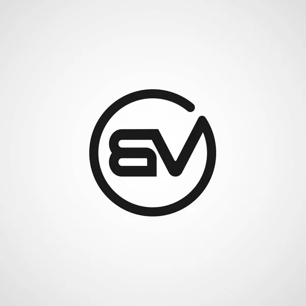Initiële Brief Logo Template Ontwerp — Stockvector