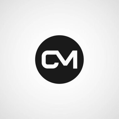 İlk Harf CM Logo Şablonu Tasarımı
