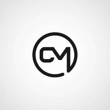 İlk Harf CM Logo Şablonu Tasarımı