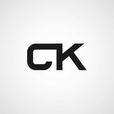 İlk Harf CK Logo Şablonu Tasarımı