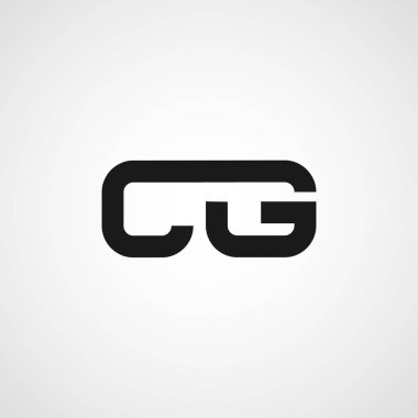 İlk harf Cg Logo tasarım şablonu