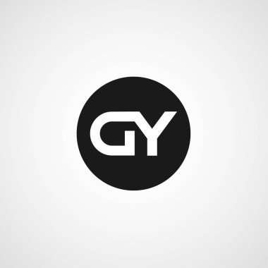 İlk harf Dy Logo tasarım şablonu