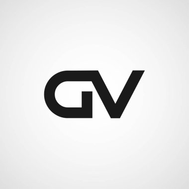 İlk harf Dv Logo tasarım şablonu