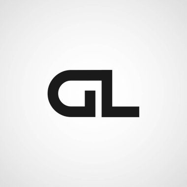 İlk harf Dl Logo tasarım şablonu