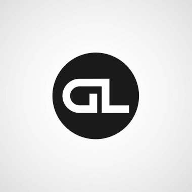 İlk harf Dl Logo tasarım şablonu