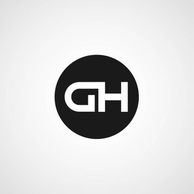 İlk harf Dh Logo tasarım şablonu