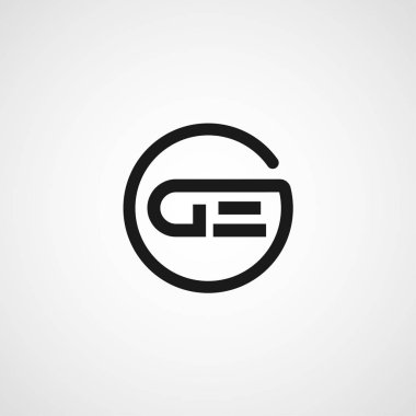 İlk harf De Logo tasarım şablonu