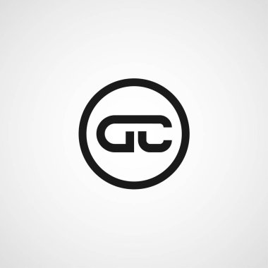 İlk harf Dc Logo tasarım şablonu