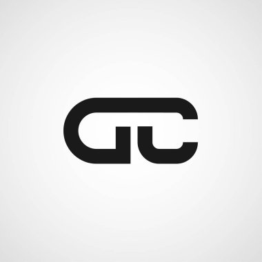 İlk harf Dc Logo tasarım şablonu