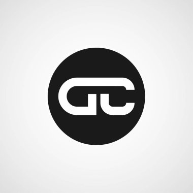 İlk harf Dc Logo tasarım şablonu