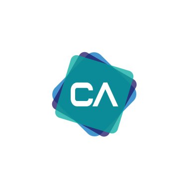 İlk Harf CA Logo Şablonu Tasarımı