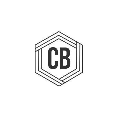 İlk Harf CB Logo Şablonu Tasarımı
