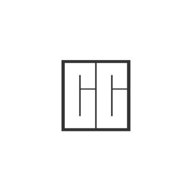 İlk Harf CC Logo Şablonu Tasarımı