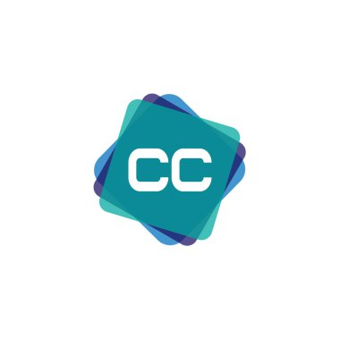 İlk Harf CC Logo Şablonu Tasarımı