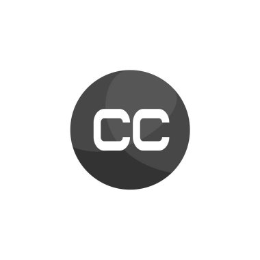 İlk Harf CC Logo Şablonu Tasarımı
