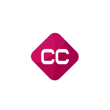 İlk Harf CC Logo Şablonu Tasarımı