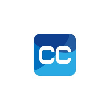 İlk Harf CC Logo Şablonu Tasarımı