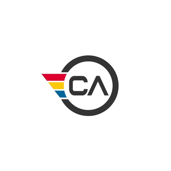 Αρχική Επιστολή Σχεδιασμός Προτύπου Logo — Διανυσματικό Αρχείο