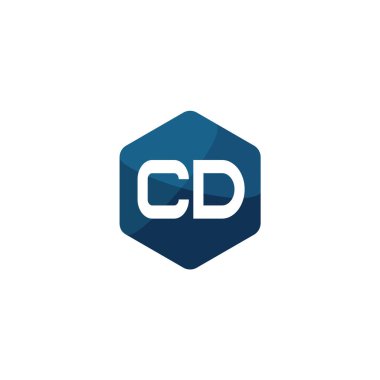 İlk harfini Cd Logo tasarım şablonu