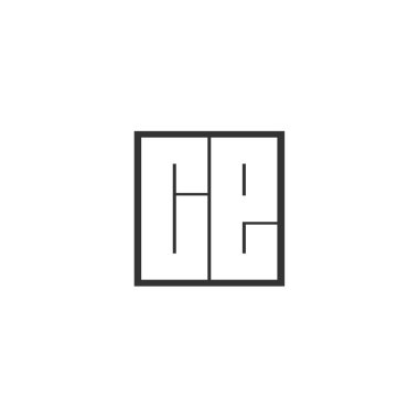 İlk harf Ce Logo tasarım şablonu