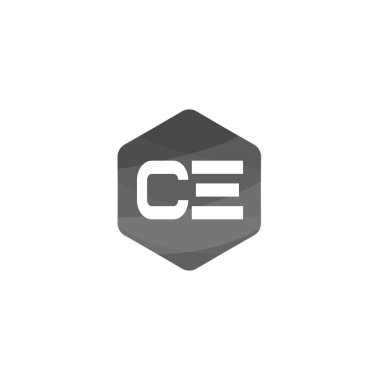 İlk harf Ce Logo tasarım şablonu
