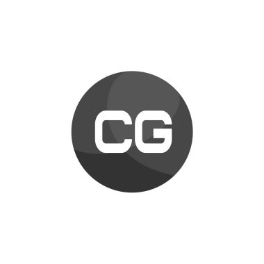 İlk harf Cg Logo tasarım şablonu