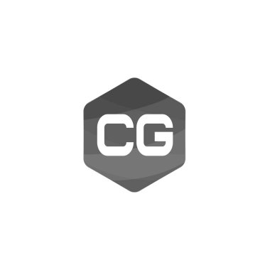İlk harf Cg Logo tasarım şablonu