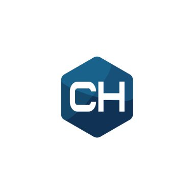 İlk harfi Ch Logo tasarım şablonu