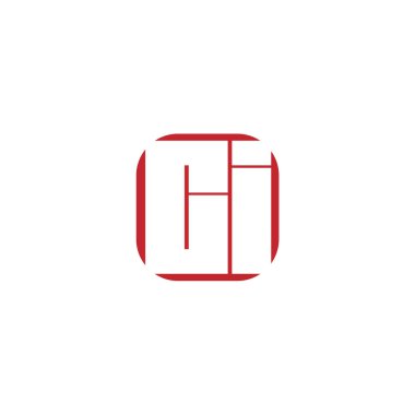İlk harf CI Logo tasarım şablonu