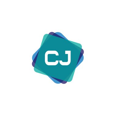 İlk harf Cj Logo tasarım şablonu