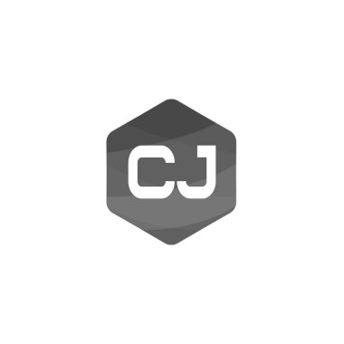 İlk harf Cj Logo tasarım şablonu