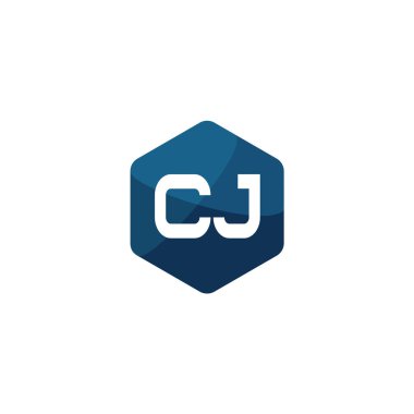 İlk harf Cj Logo tasarım şablonu