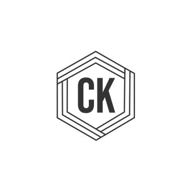 İlk Harf CK Logo Şablonu Tasarımı
