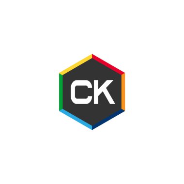 İlk Harf CK Logo Şablonu Tasarımı