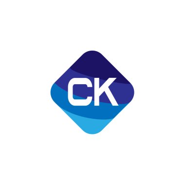 İlk Harf CK Logo Şablonu Tasarımı