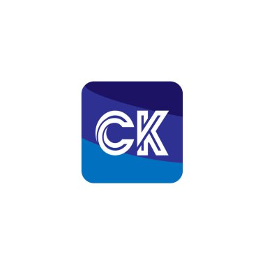 İlk Harf CK Logo Şablonu Tasarımı