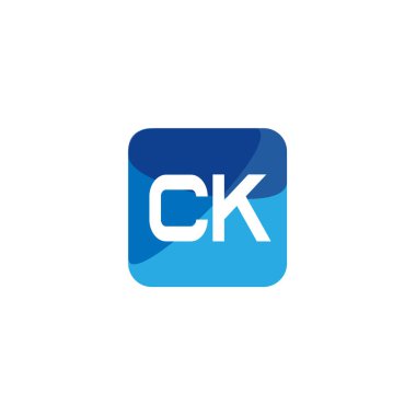 İlk Harf CK Logo Şablonu Tasarımı