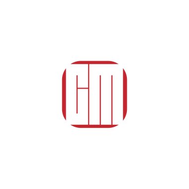 İlk Harf CM Logo Şablonu Tasarımı