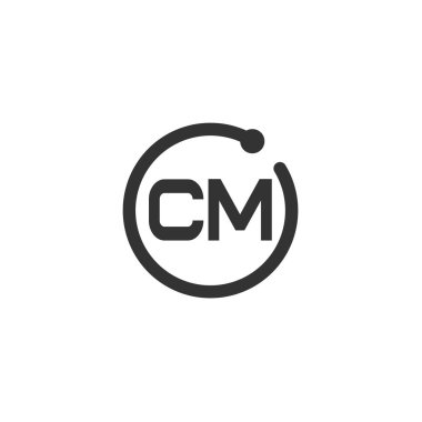 İlk Harf CM Logo Şablonu Tasarımı