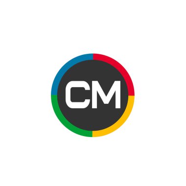 İlk Harf CM Logo Şablonu Tasarımı