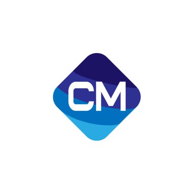 İlk Harf CM Logo Şablonu Tasarımı